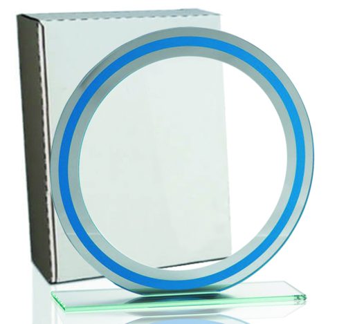 GALVANO DE CRISTAL MOD 2366-2  180 X 180 X  5   C/CAJA BLANCA ( 32 )