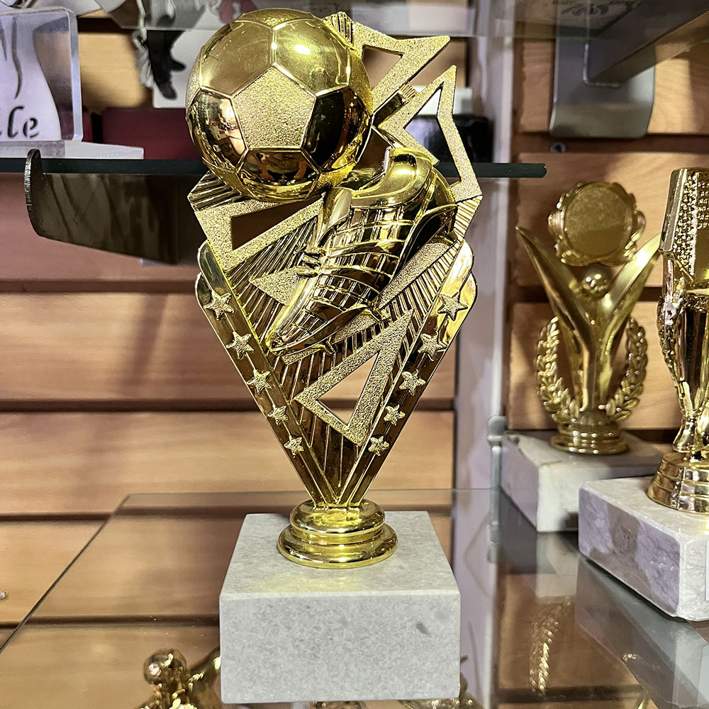 Trofeo Zapato Fútbol Pelota Estrella 18 cm - Imagen 2