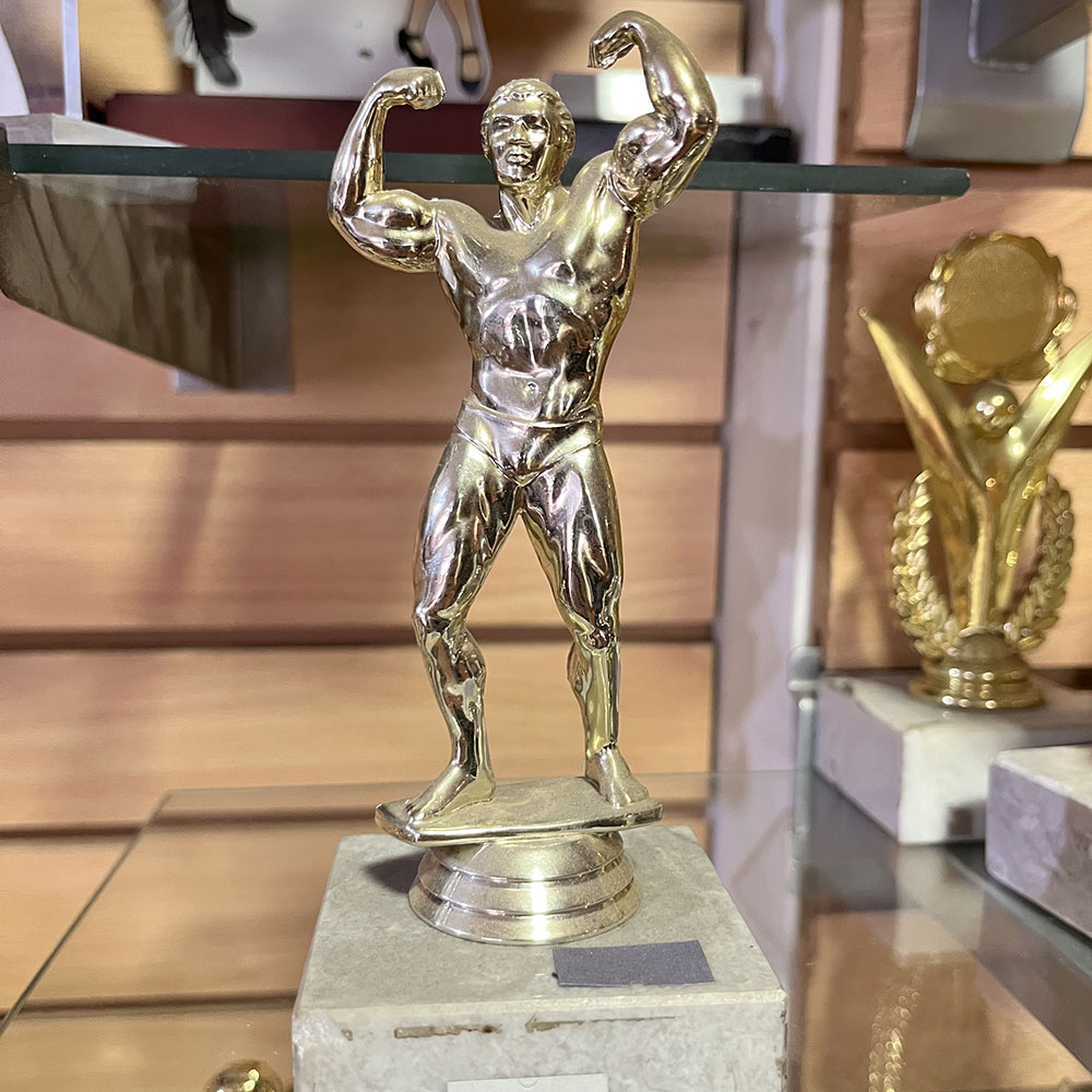 Trofeo Físico Culturismo 18 cm Fisicoculturismo - Imagen 2