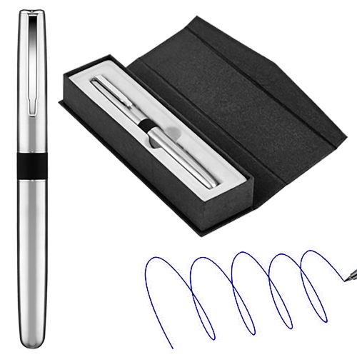 Lápiz Roller plateado con estuche B60