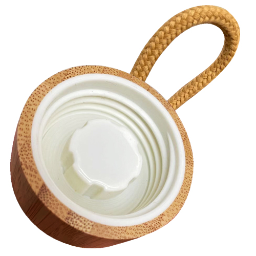 Botella Vidrio con tapa Bamboo M32 - Imagen 4