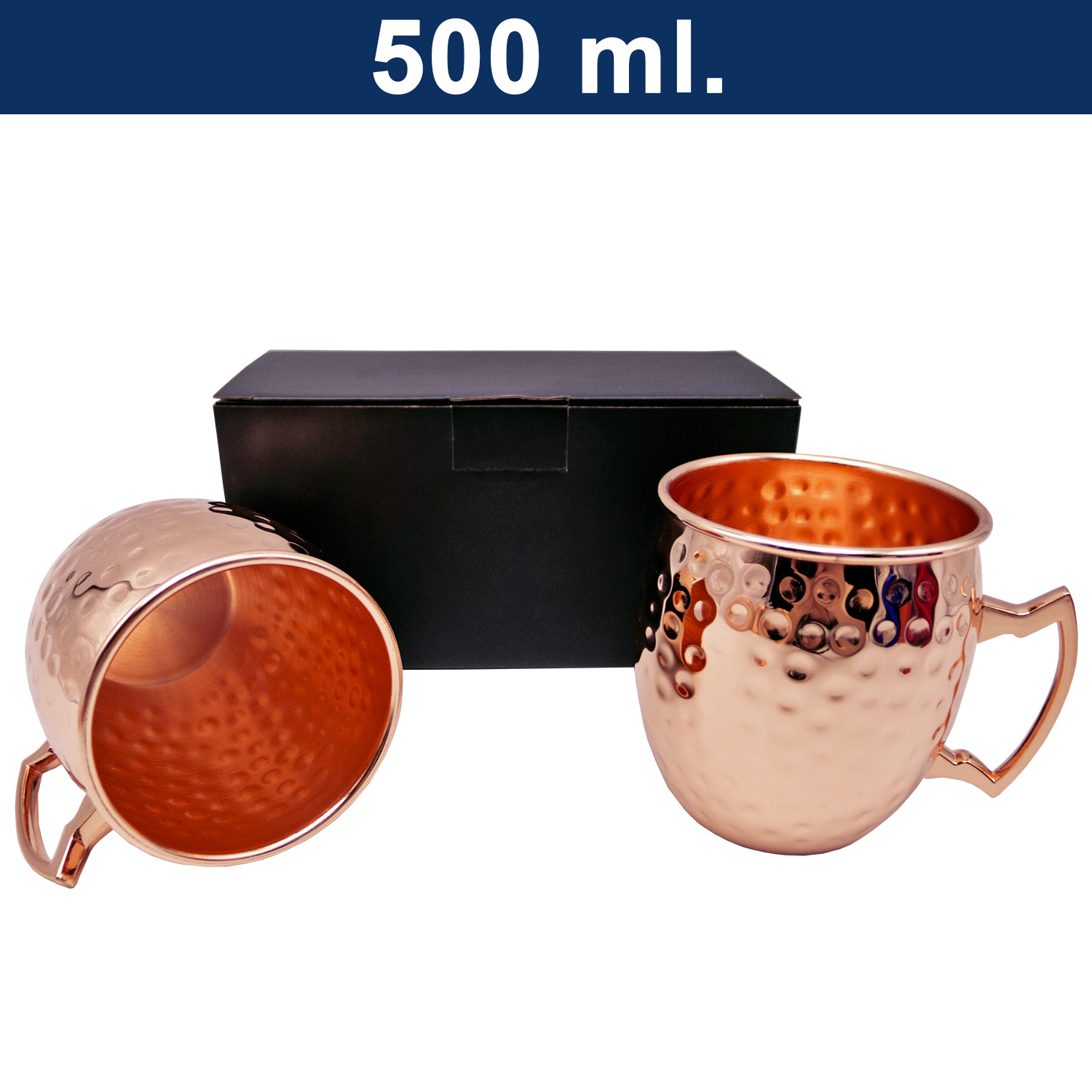 Set de 2 Mugs Encobrizados Martillados M76