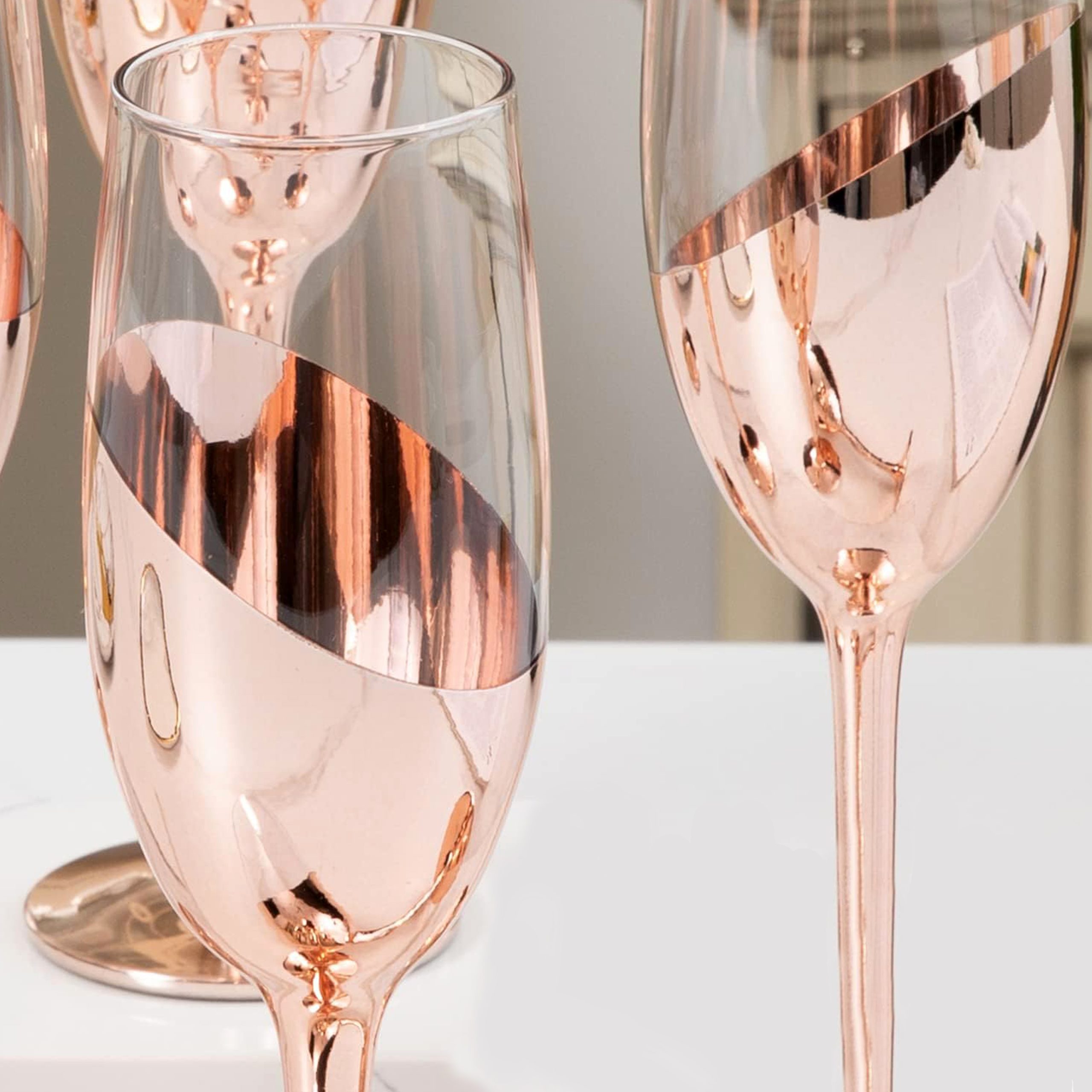 Set de 4 Copas Champagne Encobrizadas M85 - Imagen 11