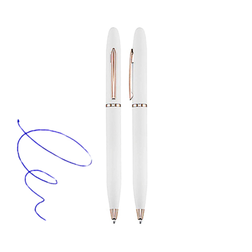 Bolígrafo Metálico Blanco Encobrizado L77