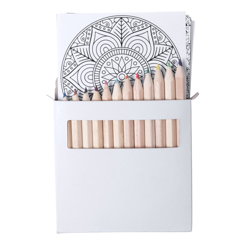 Set Lápices de colores con láminas para colorear N200